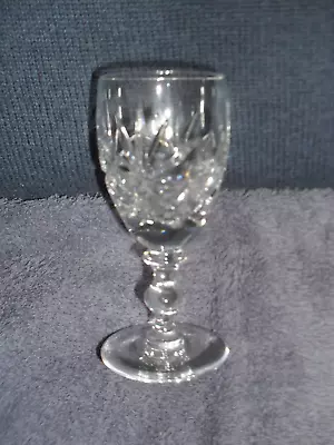 Buy Single Cut Glass Wine Glass • 5£