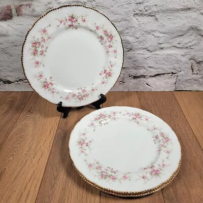 Buy X3 Royal Albert Paragon Victoriana Rose Dinner Plates • 29.99£