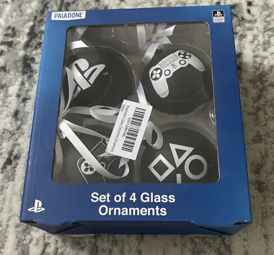 Buy Sony PlayStation Set Of 4 Glass Ornaments - Christmas Baubles • 9.99£