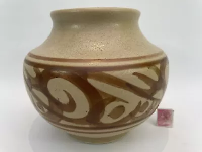 Buy Bullers Studio Pottery Hand Thrown Vase Agnete Hoy 40’s Vintage Mid Century • 49.99£