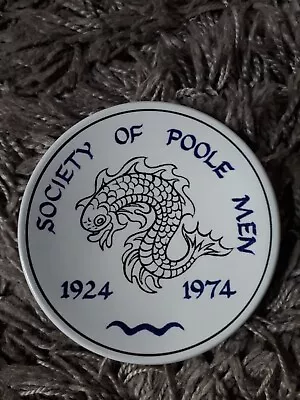 Buy POOLE POTTERY Society Of Poole Men 1924 - 1974 PLATE - RARE • 12.99£