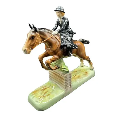 Buy Rare Beswick Model 982 Hunt Lady Side Saddle Jumping Horse By Arthur Greddington • 224.95£