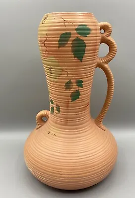 Buy Vintage Royal Crown Made In England Ceramic Vase Unique Handle Numbered Floral • 26.55£