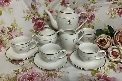 Buy The Queens Golden Jubilee China Tea Set White & Gold Cups Saucers Sugar Milk • 20£
