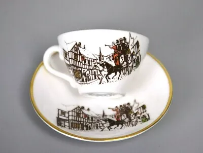 Buy Caverswall China Miniature Collectors Cup & Saucer Christmas 1977 • 3£