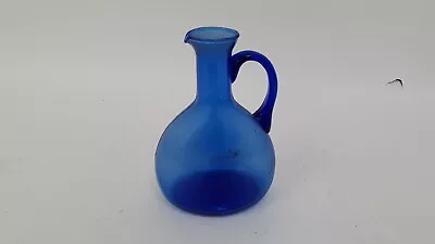 Buy Vintage 19TH Century Cobalt Blue Flared Neck 9.5 Inch Tall Glass Jug  • 9.99£
