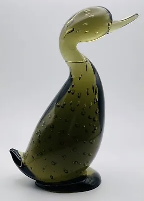 Buy Whitefriars Glass Large Intermediate Twilight Art Glass Controlled Bubbles Duck • 150£
