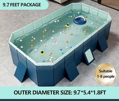 Buy Swimming Pool Foldable Kid Pool Non-Inflatable For Backyard Outdoor Hard Shell • 225.99£