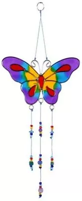 Buy Beautiful Butterfly Suncatchers Purple Red Yellow Orange Blue Sc_01215b • 5.57£