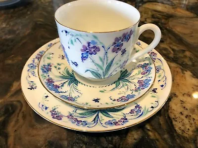 Buy Rare Imperial Russian Porcelain Lomonosov Tea Cup Saucer Plate 3Piece Set Floral • 66.68£