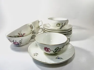 Buy 6x Royal Copenhagen Frijsenborg Tea Cups & Saucers 1551 Danish • 192.22£