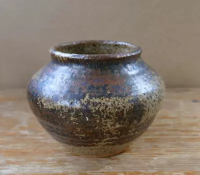 Buy Rough Textured Studio Pottery Vase/planter- 10cm High X 14cm Diameter • 7.95£