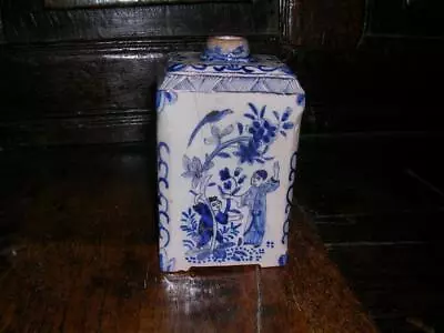 Buy 18th 19th Century Dutch Delft Tea Caddy. • 49£