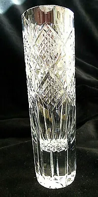 Buy Brierley Cut Glass Vase. . Vintage .  Diamond Design • 18.50£