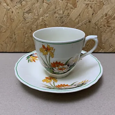 Buy Vintage Grindley Cream Petal Floral China Tea Coffee Cup & Saucer • 4.99£