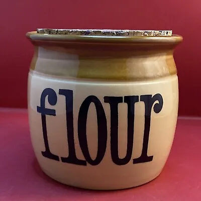Buy TG Green Granville Lidded Flour Jar Vintage Yellowware Gresley England • 12.99£