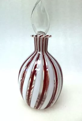 Buy Murano Venetian  Fratelli  Toso  Art  Glass  Perfume  Bottle  Decanter  Vase • 45£