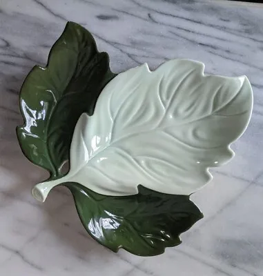 Buy Vintage Carlton Ware Leaf Design Plate, Maple, 3 Compartments, Green **VGC** 10  • 16£