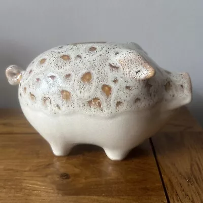 Buy Fosters Pig Money Box With Stopper  Blonde Honeycomb Cornish Pottery Free P&p • 14.99£