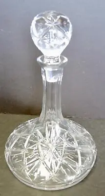 Buy Vintage Crystal Ship's Decanter - Stars And Dots • 50.66£