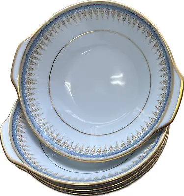 Buy Set Of 4 Bowls Noritake Japan 3/762 Gold Blue White Contemporary Fine China • 15£