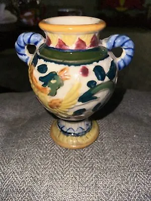 Buy Moriyama Japanese Vase Hand Painted Bird Flower Ceramic Pottery Vessel 6”T 5”W • 28.82£