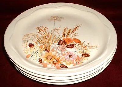 Buy 4 Dinner Plates Poole Pottery   Summer Glory   • 15£