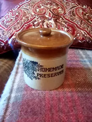 Buy Vintage   Homemade Preserves JarLidded Stoneware Moira Pottery Storage Jar • 4.99£