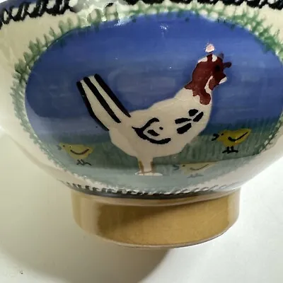 Buy Nicholas Mosse Ireland Bowl 6  Hand Painted Pottery Landscape Footed Bowl Rare • 23.90£