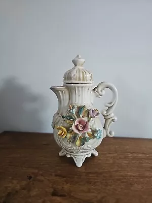 Buy Vintage Large Capodimonte Style Decorative Vase/Pot With Lid • 28£