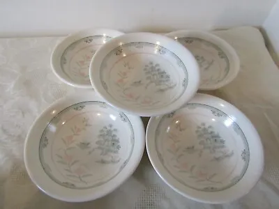 Buy Vintage Staffordshire Tableware Pagoda  Set Of 5 Cereal Bowls 16cm Diameter • 4.99£