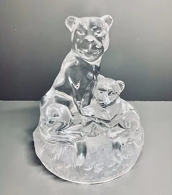 Buy Lioness & Baby Royal Crystal Rock Glass Ornament Figurine RCR Italy • 10£