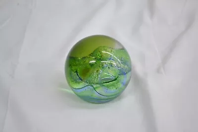 Buy Caithness Green Glass Collectors Paperweight 2 #WOL • 9.99£