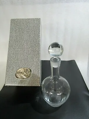 Buy Vintage Bohemian Clear Crystal Glass Decanter , 12 X 29 Cm  Boxed Czechoslovakia • 17.97£