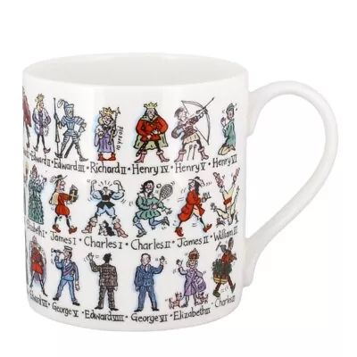 Buy Kings And Queens Of England Mug McLaggan Picturemaps Bone China History Cup • 16.50£