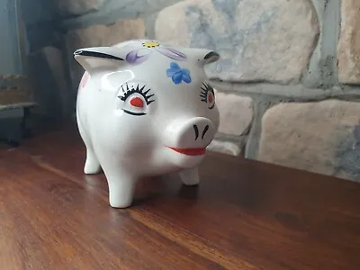 Buy Vintage Collectable Arthur Wood Hand Painted Pottery Pig / Piggy Bank - Newport • 6.99£