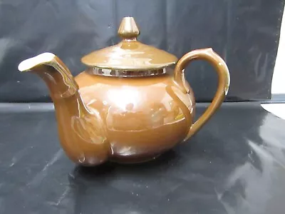 Buy Royal Worcester Side Handled Teapot * Brown Lustre * Vintage • 9.99£