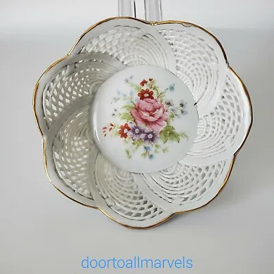 Buy Vintage Porcelain Bowls Trinket Dish Floral Pattern Romanian Handmade (Pick 2) • 11.05£