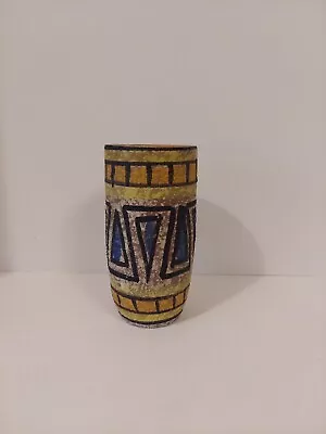 Buy Aldo Londi Bitossi Style MCM Ceramic Vase Geometric  Italy • 52.77£