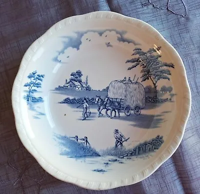 Buy ALFRED MEAKIN -THE RIDE HOME - BLUE PATTERN PLATES.Staffordshire England. • 6.50£