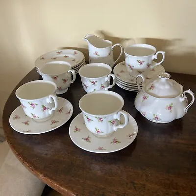 Buy Vintage The Duchess Tea Set. Pink Rose Cups Saucer • 20£