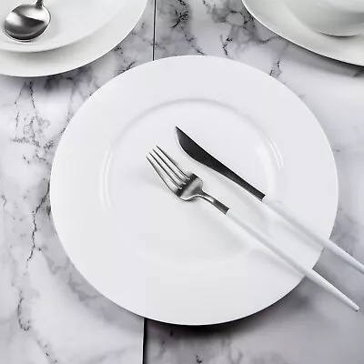 Buy Fine Bone China 10.5” Dinner Plates Set Of 6, Dinner Sets, Porcelain Tableware • 18£