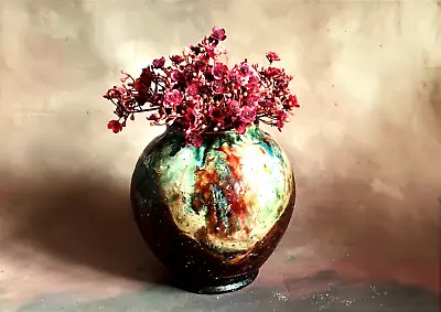 Buy Studio Pottery. Stoneware  Moon Jar,.. Ikebana.... John Wright • 42£