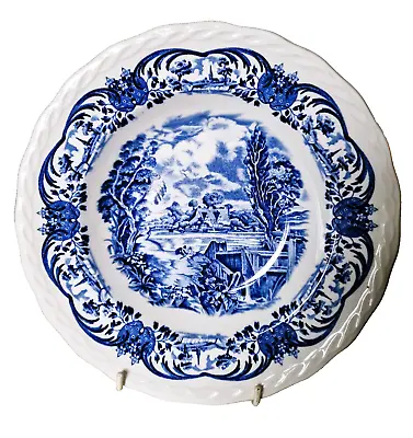 Buy Vintage 1950 Grindley Blue And White Scenes After Constable Plate • 7.89£