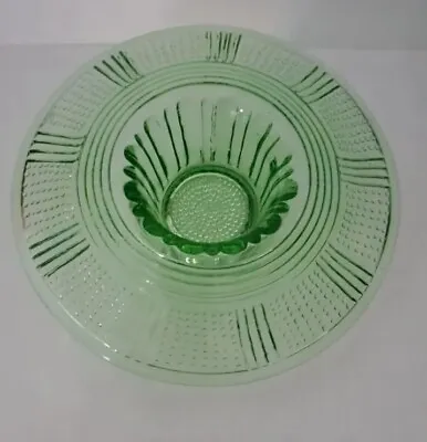 Buy Green Art DECO Glass Bud  Bowl  • 8£