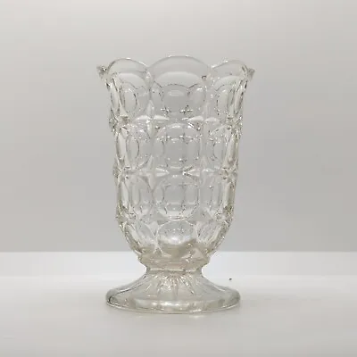 Buy Brockwitz Glass Art Deco Celery Vase, Moonprint / Globus Pattern, Clear, Antique • 21£