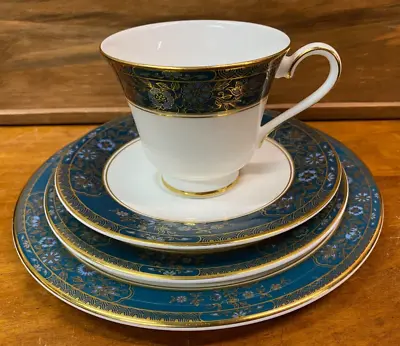 Buy Lovely Royal Doulton Carlyle Cup, Saucer & Cake Plate With Extra Plate SU94 • 20£
