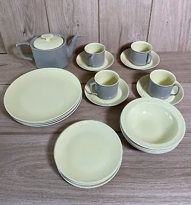 Buy Branksome China Two Tone Tea Set For 4, Plates Bowls, Cups & Saucers, Tea Pot • 44.95£