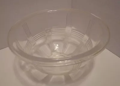 Buy Vtg Clear Glass Serving Bowl Weave Pattern 6 1/4  • 9.49£