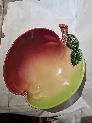 Buy Vintage Portuguese Pottery Large Apple Shaped Fruit Bowl  • 26.99£